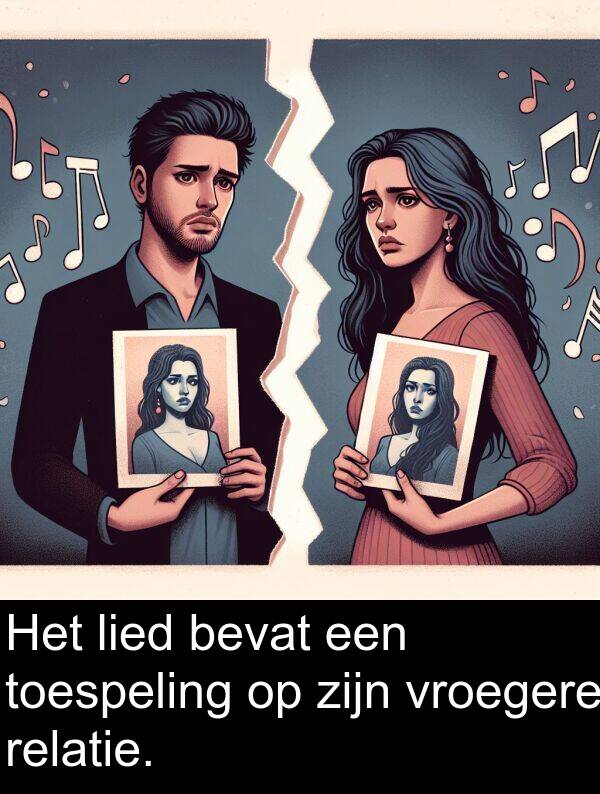 vroegere: Het lied bevat een toespeling op zijn vroegere relatie.