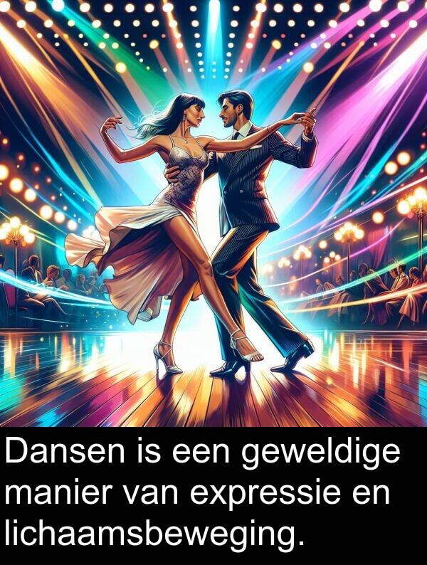 geweldige: Dansen is een geweldige manier van expressie en lichaamsbeweging.