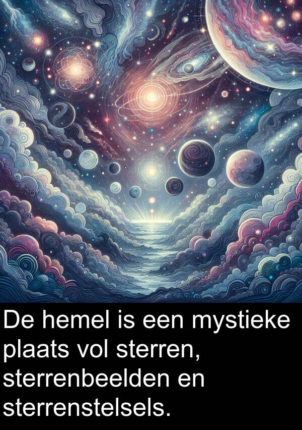 sterrenstelsels: De hemel is een mystieke plaats vol sterren, sterrenbeelden en sterrenstelsels.