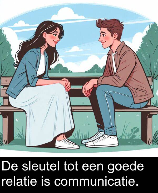 goede: De sleutel tot een goede relatie is communicatie.