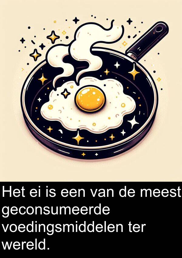 voedingsmiddelen: Het ei is een van de meest geconsumeerde voedingsmiddelen ter wereld.