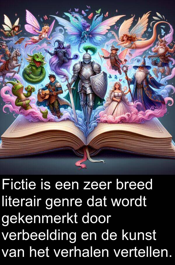 gekenmerkt: Fictie is een zeer breed literair genre dat wordt gekenmerkt door verbeelding en de kunst van het verhalen vertellen.
