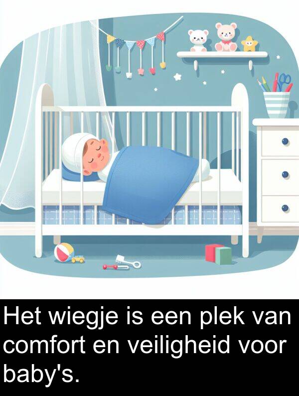 veiligheid: Het wiegje is een plek van comfort en veiligheid voor baby's.