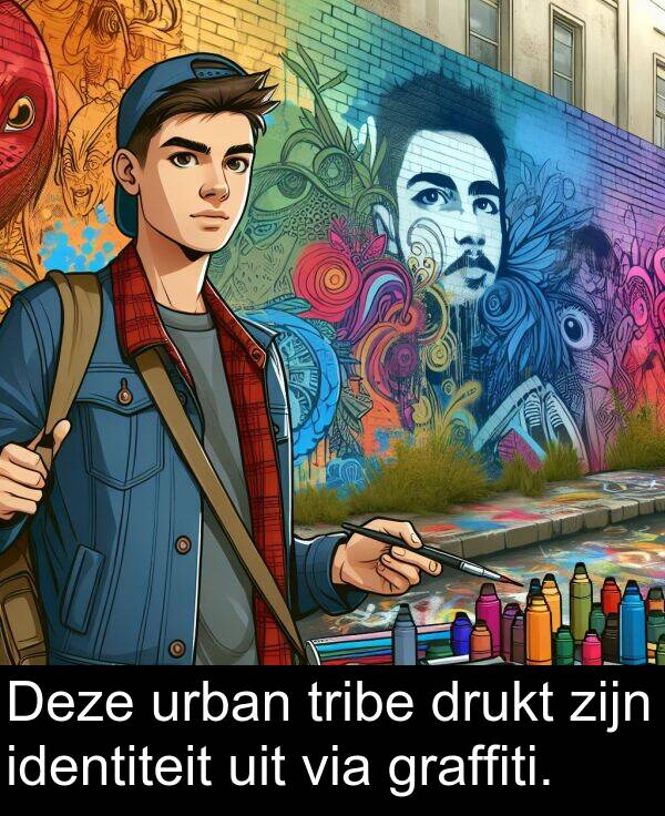 graffiti: Deze urban tribe drukt zijn identiteit uit via graffiti.