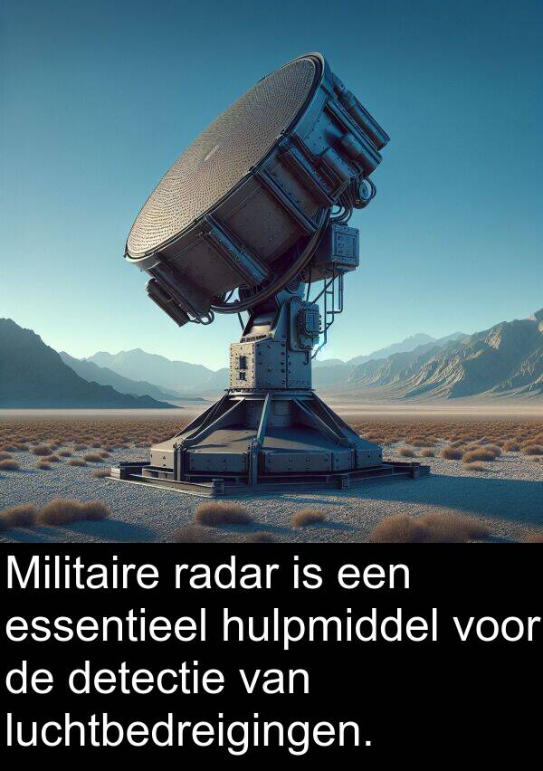 detectie: Militaire radar is een essentieel hulpmiddel voor de detectie van luchtbedreigingen.