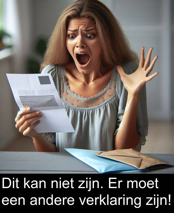 moet: Dit kan niet zijn. Er moet een andere verklaring zijn!