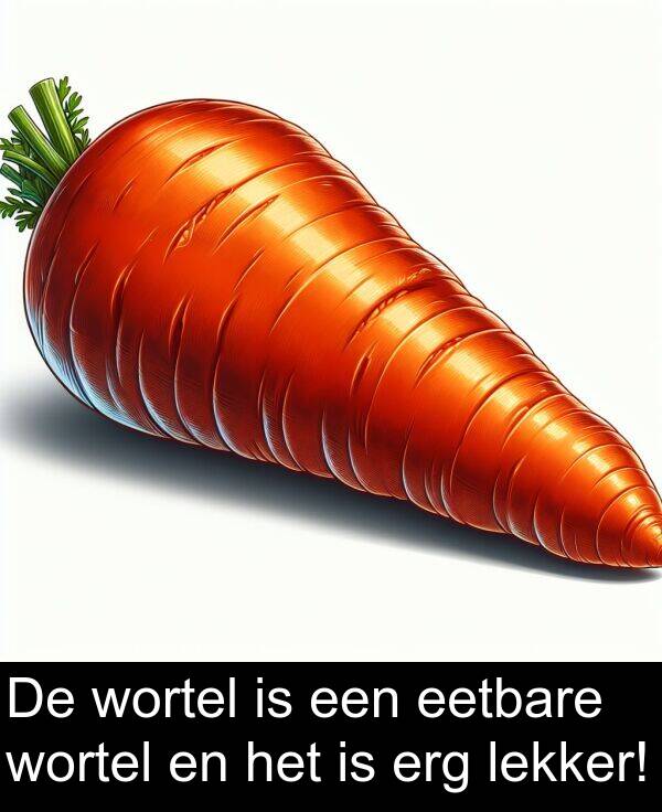wortel: De wortel is een eetbare wortel en het is erg lekker!