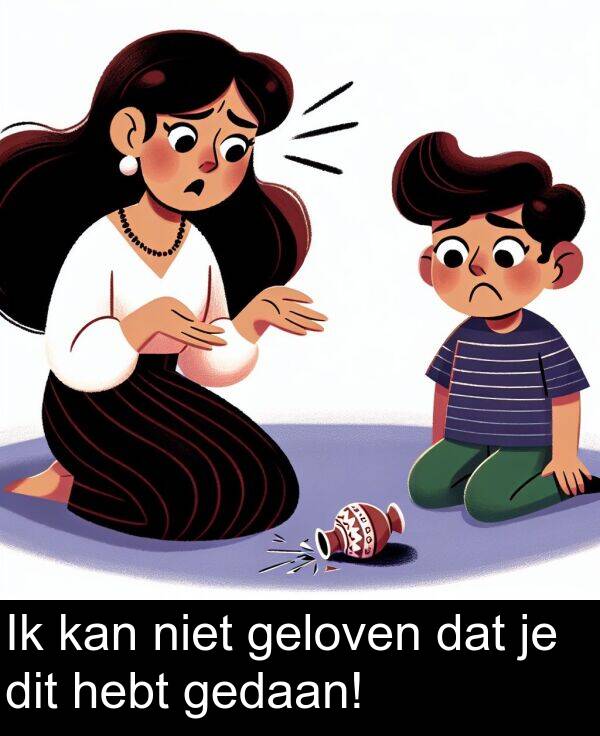 geloven: Ik kan niet geloven dat je dit hebt gedaan!