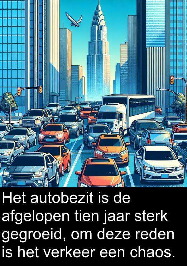 verkeer: Het autobezit is de afgelopen tien jaar sterk gegroeid, om deze reden is het verkeer een chaos.