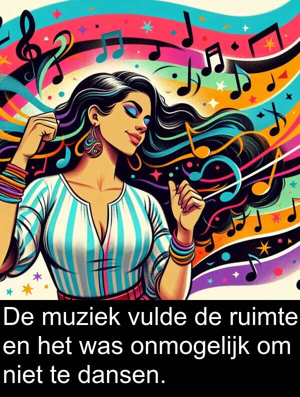dansen: De muziek vulde de ruimte en het was onmogelijk om niet te dansen.