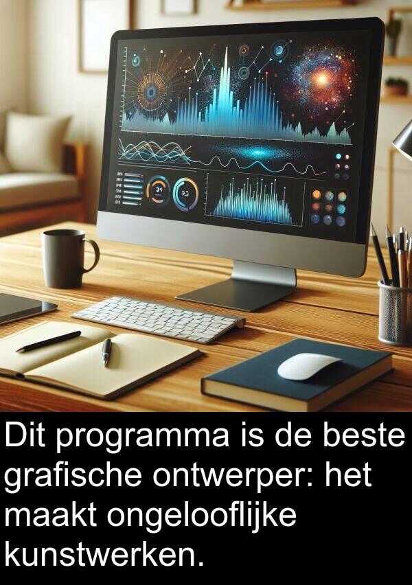 grafische: Dit programma is de beste grafische ontwerper: het maakt ongelooflijke kunstwerken.