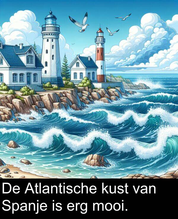 mooi: De Atlantische kust van Spanje is erg mooi.