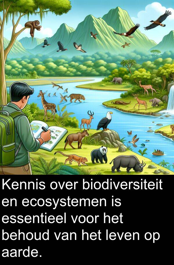 aarde: Kennis over biodiversiteit en ecosystemen is essentieel voor het behoud van het leven op aarde.