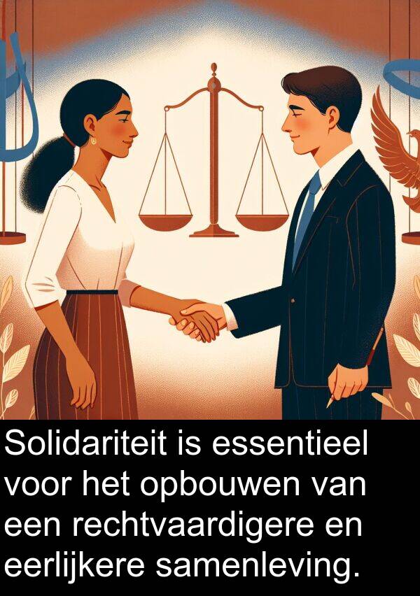 eerlijkere: Solidariteit is essentieel voor het opbouwen van een rechtvaardigere en eerlijkere samenleving.