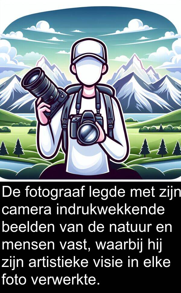 foto: De fotograaf legde met zijn camera indrukwekkende beelden van de natuur en mensen vast, waarbij hij zijn artistieke visie in elke foto verwerkte.