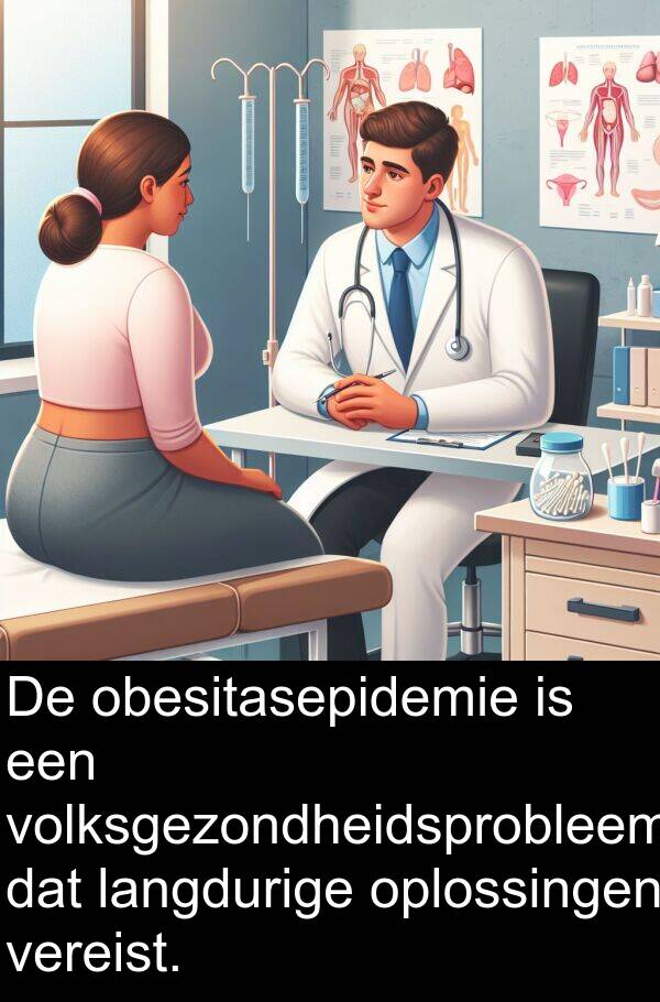 oplossingen: De obesitasepidemie is een volksgezondheidsprobleem dat langdurige oplossingen vereist.