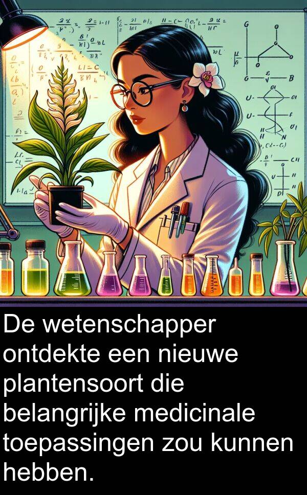 belangrijke: De wetenschapper ontdekte een nieuwe plantensoort die belangrijke medicinale toepassingen zou kunnen hebben.