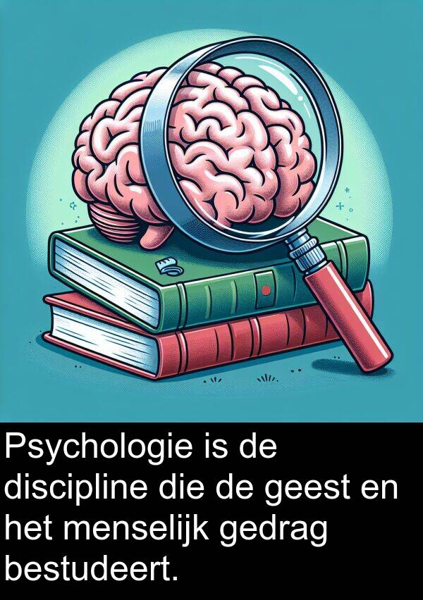 menselijk: Psychologie is de discipline die de geest en het menselijk gedrag bestudeert.