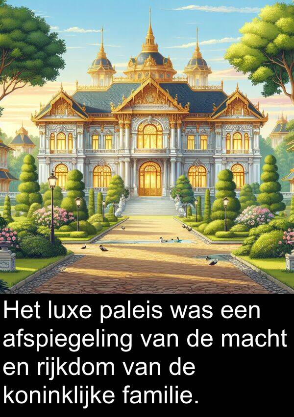 paleis: Het luxe paleis was een afspiegeling van de macht en rijkdom van de koninklijke familie.