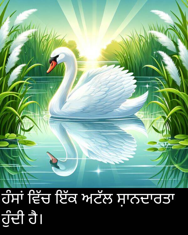 ਹੁੰਦੀ: ਹੰਸਾਂ ਵਿੱਚ ਇੱਕ ਅਟੱਲ ਸ਼ਾਨਦਾਰਤਾ ਹੁੰਦੀ ਹੈ।