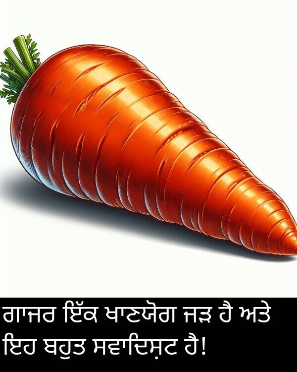 ਹੈ: ਗਾਜਰ ਇੱਕ ਖਾਣਯੋਗ ਜੜ ਹੈ ਅਤੇ ਇਹ ਬਹੁਤ ਸਵਾਦਿਸ਼ਟ ਹੈ!