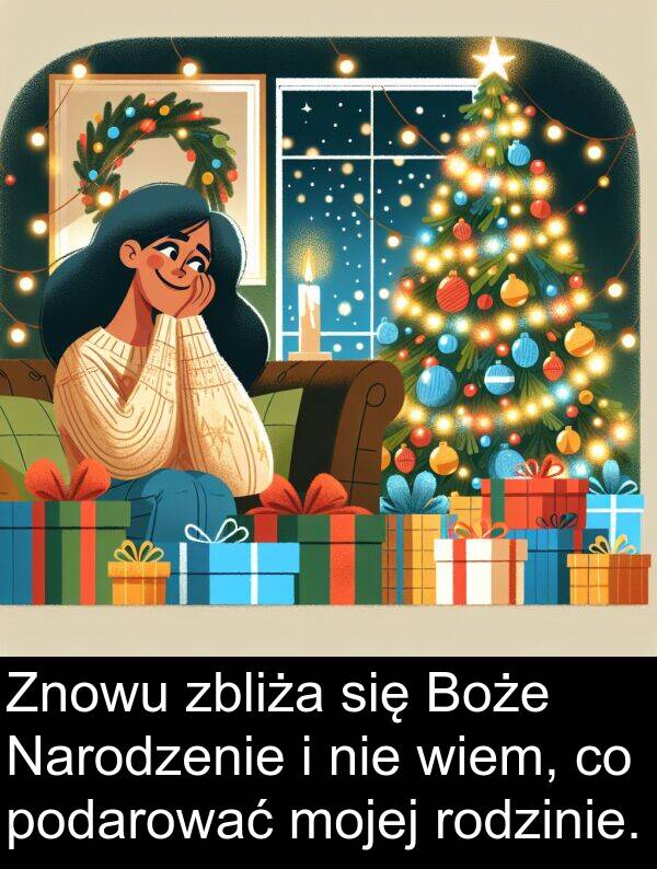 zbliża: Znowu zbliża się Boże Narodzenie i nie wiem, co podarować mojej rodzinie.