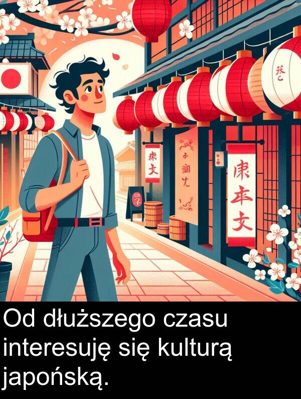 czasu: Od dłuższego czasu interesuję się kulturą japońską.