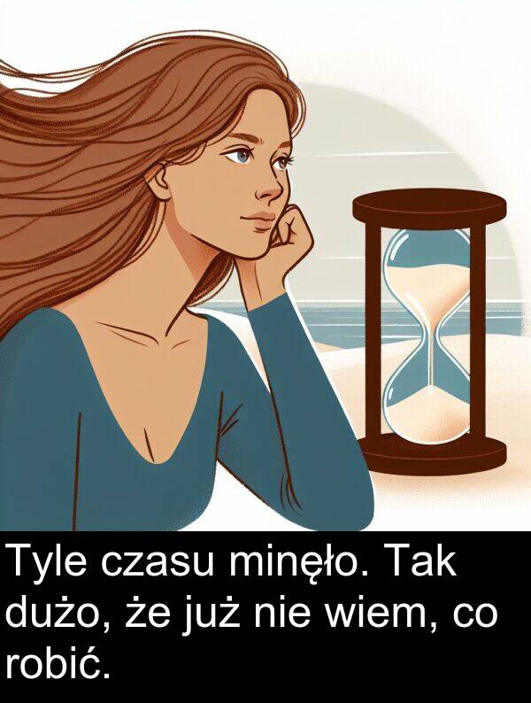 czasu: Tyle czasu minęło. Tak dużo, że już nie wiem, co robić.
