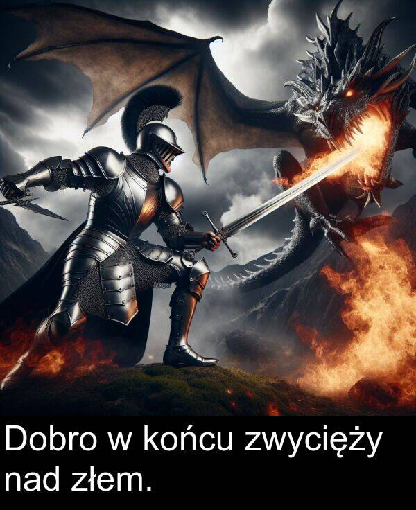 złem: Dobro w końcu zwycięży nad złem.