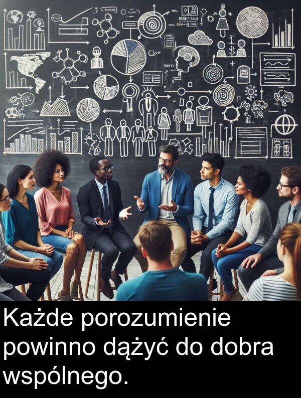 powinno: Każde porozumienie powinno dążyć do dobra wspólnego.