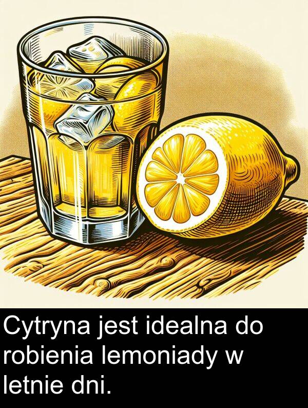 lemoniady: Cytryna jest idealna do robienia lemoniady w letnie dni.