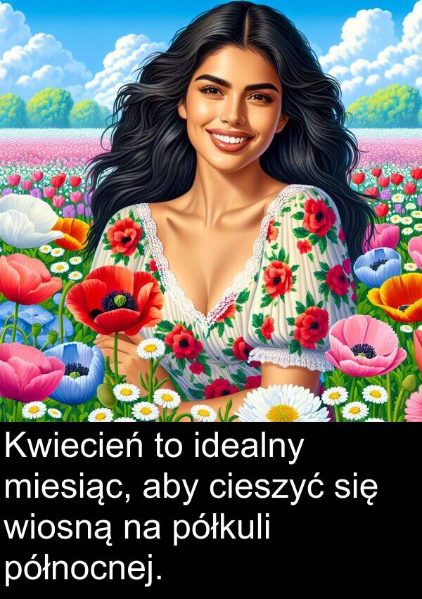 północnej: Kwiecień to idealny miesiąc, aby cieszyć się wiosną na półkuli północnej.