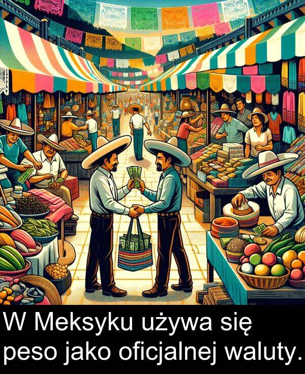 waluty: W Meksyku używa się peso jako oficjalnej waluty.