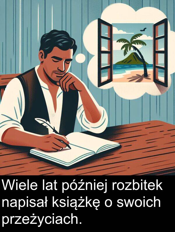 później: Wiele lat później rozbitek napisał książkę o swoich przeżyciach.