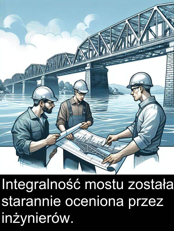została: Integralność mostu została starannie oceniona przez inżynierów.