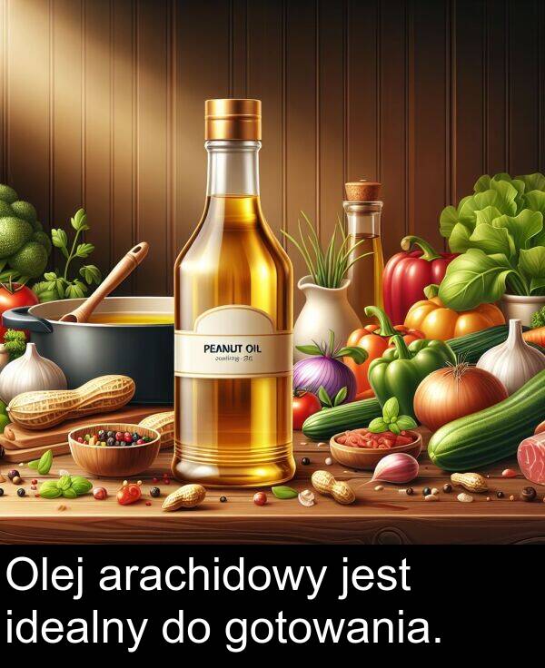idealny: Olej arachidowy jest idealny do gotowania.