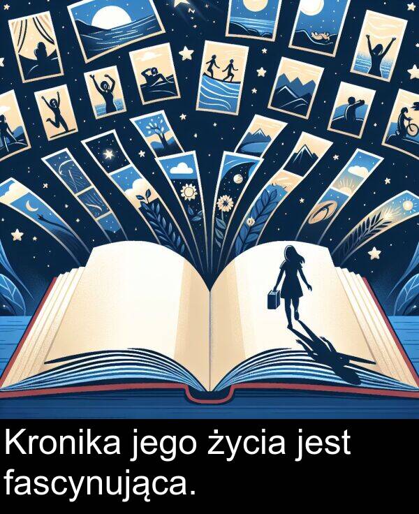 jego: Kronika jego życia jest fascynująca.