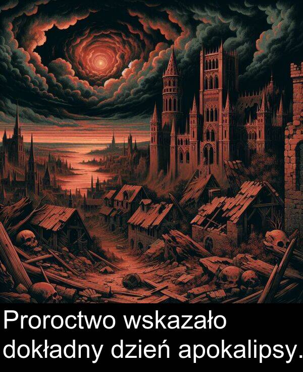 apokalipsy: Proroctwo wskazało dokładny dzień apokalipsy.