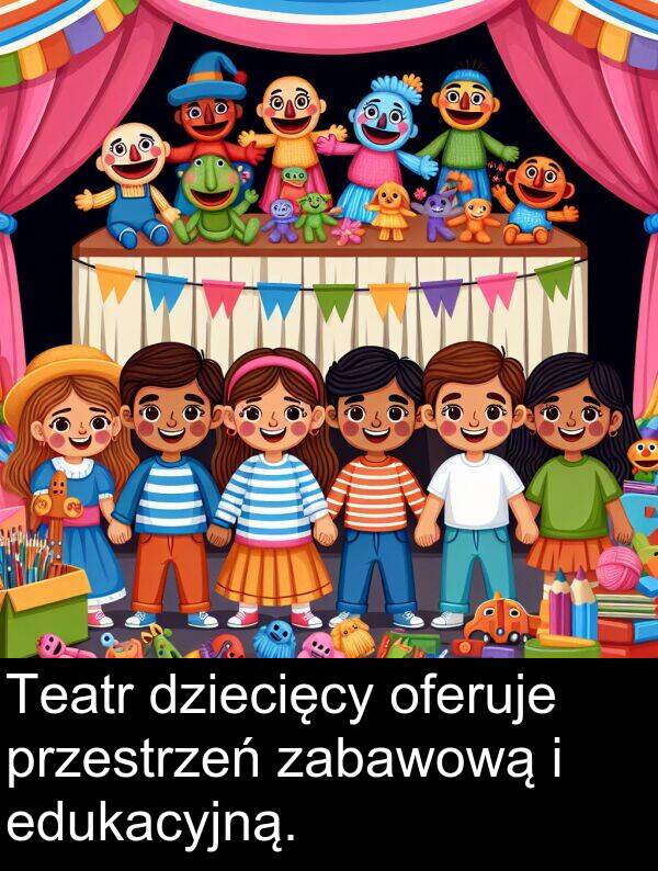 dziecięcy: Teatr dziecięcy oferuje przestrzeń zabawową i edukacyjną.