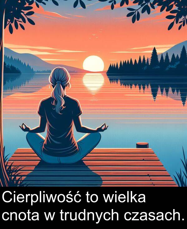 czasach: Cierpliwość to wielka cnota w trudnych czasach.