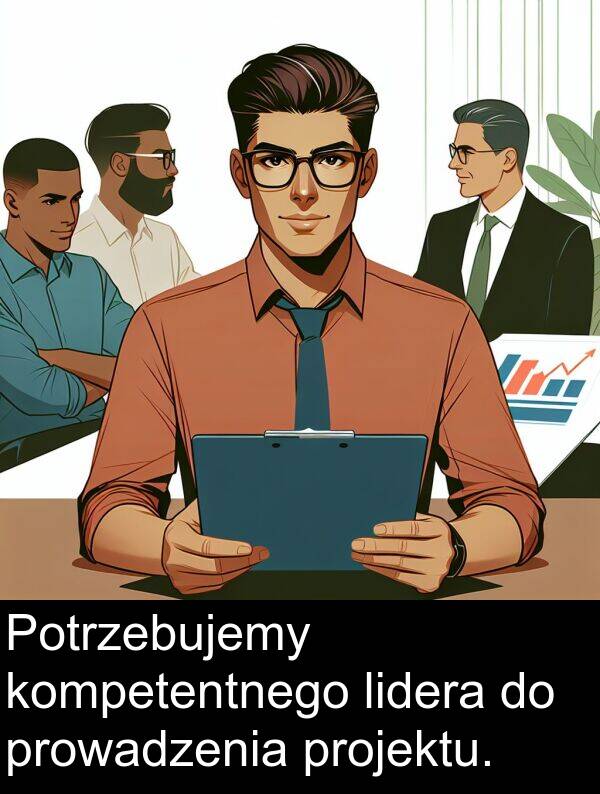 prowadzenia: Potrzebujemy kompetentnego lidera do prowadzenia projektu.