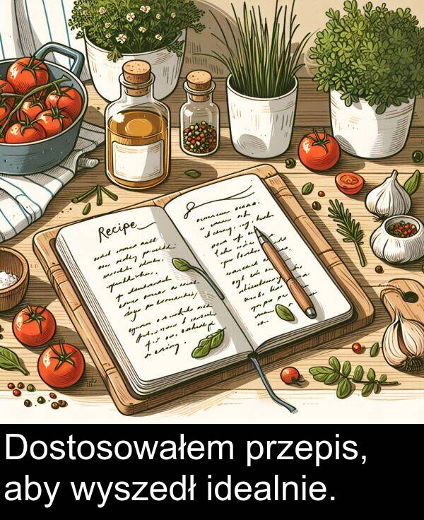 przepis: Dostosowałem przepis, aby wyszedł idealnie.