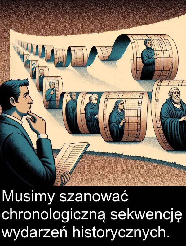 wydarzeń: Musimy szanować chronologiczną sekwencję wydarzeń historycznych.