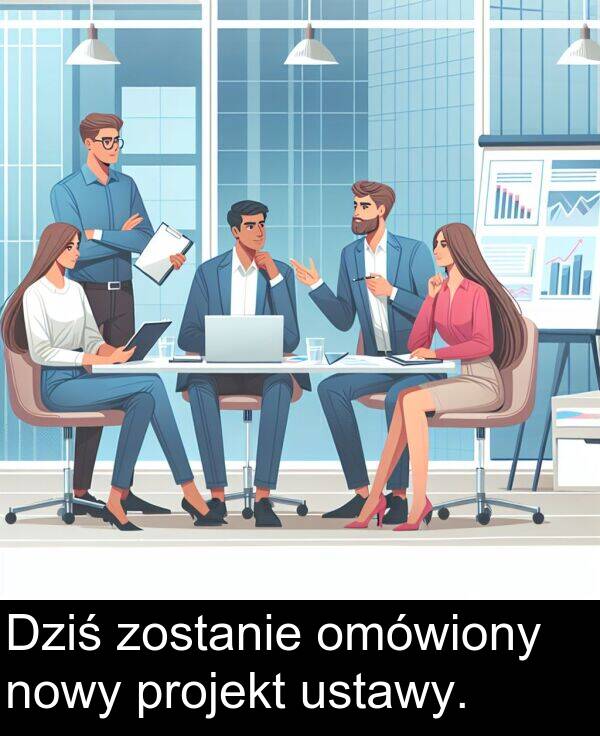 projekt: Dziś zostanie omówiony nowy projekt ustawy.