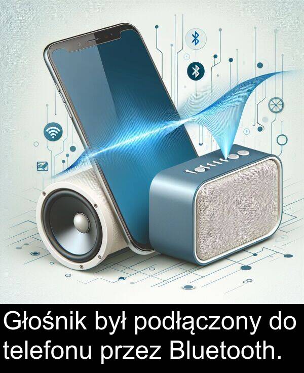 telefonu: Głośnik był podłączony do telefonu przez Bluetooth.