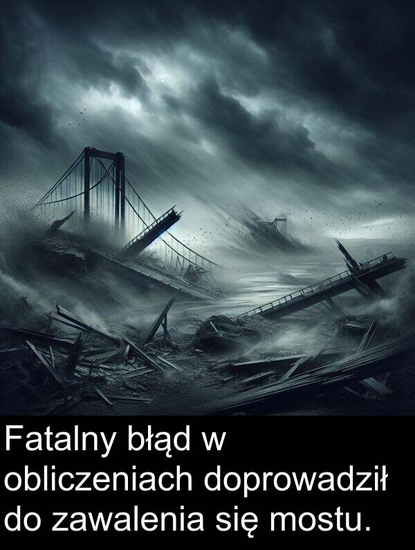mostu: Fatalny błąd w obliczeniach doprowadził do zawalenia się mostu.