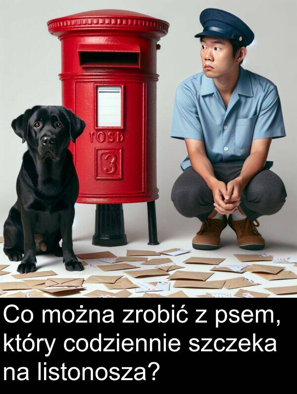 psem: Co można zrobić z psem, który codziennie szczeka na listonosza?