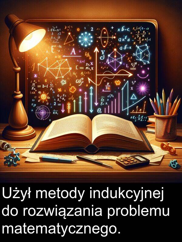 problemu: Użył metody indukcyjnej do rozwiązania problemu matematycznego.