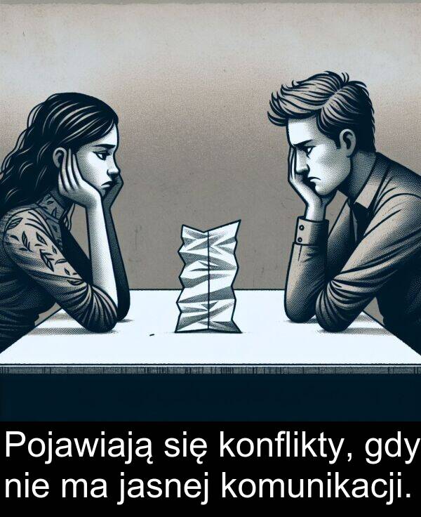 jasnej: Pojawiają się konflikty, gdy nie ma jasnej komunikacji.
