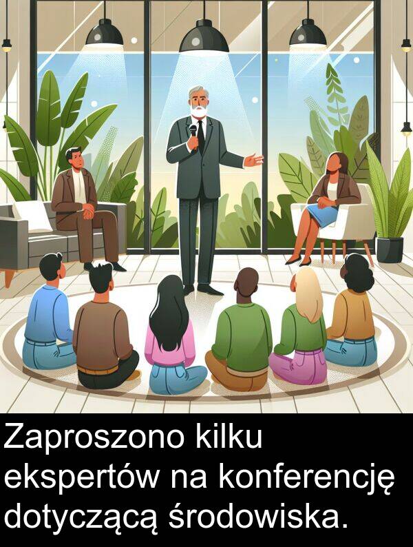 ekspertów: Zaproszono kilku ekspertów na konferencję dotyczącą środowiska.